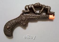 1885 Rare IVES Cast Iron BUTTING MATCH Cap Gun ToyExcellent Condition