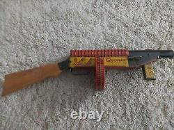 1930's GMAN Tommy Gun Toy Original Stock Fully Functional