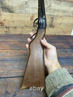 1930s Ultra Rare AH Fox Gun Co. Double Barrel Toy Cap Cork Shotgun