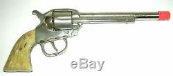 1938-45 rare ROY ROGERS embossed Long Tom KILGORE CAST IRON Cap Gun Pistol