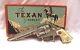 1940 Hubley Cast Iron Texan Cap Gun Unfired With Original Box Nice