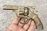 1940's Vintage Rare Steven's Marked Brass Heavy Toy Gun, U. S. A