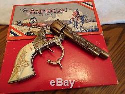 1945 KILGORE THE AMERICAN Cast Iron Toy Cap Gun 1st Model with original Box