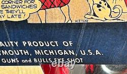1947 DAISY BB Gun #320 VINTAGE RED TARGETTE TABLE TOY PISTOL SET OF TEN ITEMS
