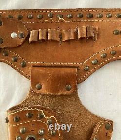 1947 Special Leslie Henry Leather Double Holster Cap Gun Outfit