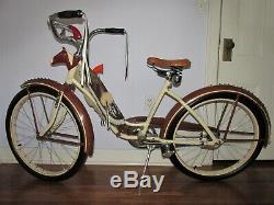1950 Gene Autry Monark 24 Girls Cap Gun Bicycle Full Dress Complete
