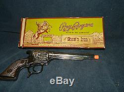 1950'S ROY ROGERS G. SCHMIDT SHOOT'N IRON Toy Cap Gun Pistol withOriginal Box