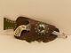 1950's-1960's Vintage Hubley Toy Cap Gun With Rhinestone Leather Holster
