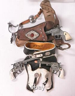 1950's-60's Toy Cap Gun Holsters & Spurs Western Collection Huge Lot
