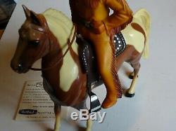 1950's Hartland Statue Tonto and Box with gun feather knife and paper complete