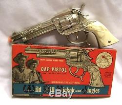 1950's Leslie Henry Wild Bill Hickock Cap Gun with Original Box Unfired
