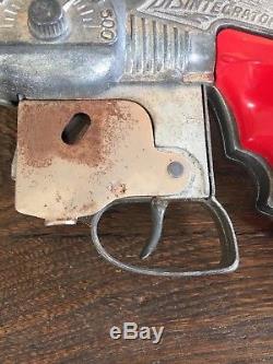 1950's Vintage Diecast Hubley Atomic Disintegrator Ray Gun, Space Toy Cap Pistol
