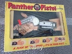 1950s HUBLEY Panther Double Barrel Derringer Toy Cap Gun-Wrist Holster BRAND NEW