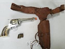 1950s MATTEL 45 SHOOTIN' SHELL FANNER TOY CAP GUN HOLSTER BELT SHELLS