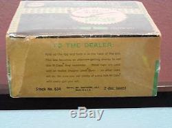 1958 DEALER DISPLAY EMPTY BOX GREENIE STIK-M-CAPS for MATTEL SHOOTIN' SHELL GUNS