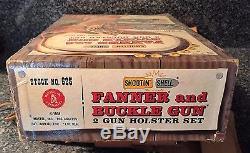 1958 MATTEL FANNER GUN HOLSTER SET Shootin Shell 17 TOY SHELLS BOX INSTRUCTION