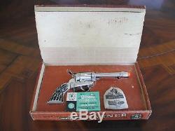 1958 Mattel Shootin' Shell Cap Gun Set In Original Box Great Condition
