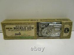 1958 Mattel Shootin Shell Remington Derringer Buckle Gun Western Belt Set Nib