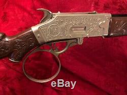 1958 VINTAGE HUBLEY THE RIFLEMAN FLIP SPECIAL CAP GUN RIFLE Toy NICE