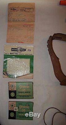 1958 Vintage Mattel Fanner Cap Gun Pistol, Box, Instructions, Accessories