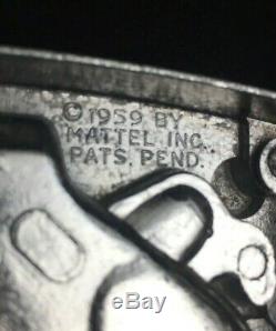1959 Remington Derringer 1867 Cap Gun Toy by Mattel Leather Buckaroo Belt Buckle