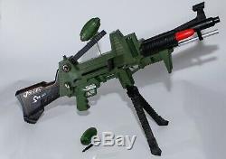 1960'S TOPPER TOYS JOHNNY SEVEN OMA TOY GUN With ORIGINAL BULLETS AND GRENADES