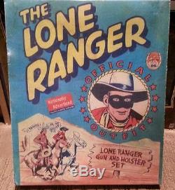 1960 Vintage Lone Ranger Esquire Toy Actoy Cap Gun Holster & Box Set WOW