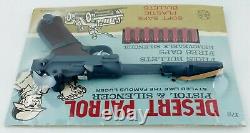 1960's Marx Toys Desert Patrol Toy Cap Gun Luger Pistol & Silencer No. 175 NEW