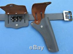 1960's Nichols Model 61 Cap Gun With CIVIL War Holster And Bullet Pouch