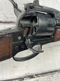 1960s MATTEL COLT Shootin Shells SIX SHOOTER RIFLE PLASTIC TOY GUN VINTAGE