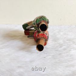 1960s Vintage Kranti Space Sparking Gun Tin Toy 2 Pcs Decorative Props TOY430