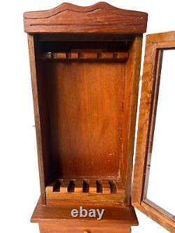 1960s Vintage Solid Oak Gun Case for Miniature Cap Gun Rifles RARE COLLECTION