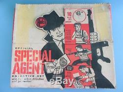 1961 Halco Special Agent Cap Gun Detective Set In Original Box
