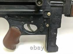 1961 Mattel Dick Tracy Tommy Burst Toy Machine Cap Gun WORKS Rare Bolt Action