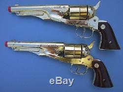 1961 Nichols CIVIL War Heirloom Dueling Set Gold Model 61 Cap Guns