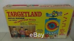 1968 Marx Targetland Tin Rifle Range 100% Complete Working With Gun & Blow Dart