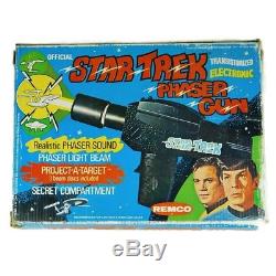 1975 Remco Star Trek Phaser Gun Complete In Box Old Vintage Toy Tested Works