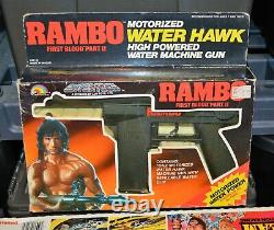 1980s Rambo First Blood part II Water Hawk toy gun vintage LJN unused Stallone