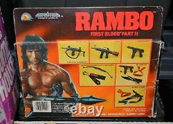 1980s Rambo First Blood part II Water Hawk toy gun vintage LJN unused Stallone