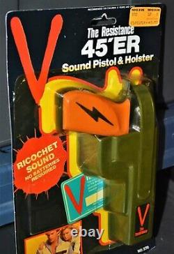 1984 V invasion alien visitor Arco toys vintage toy blaster gun 45er pistol moc