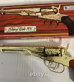 1984 Vintage Lone Star Navy Colt 1851 Toy Cap Gun pistol made ENGLAND WITH BOX