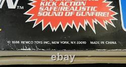 1986 Remco Electronic Kick Action M-16 5.56 Machine Gun Combat Rifle NEW in Box