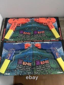1991 Larami Water Lizards Commando Water Gun Super Soaker (lot Of 4)