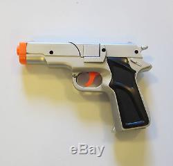 1 New Silver Toy Cap Gun 7 Police Pistol Detective Revolver Fires 8 Ring Caps