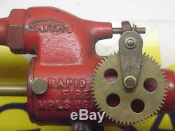 1a Smith's Model 32 Rapid Fire Machine Gun Big Bang Cannon Carbide Cast Iron Toy