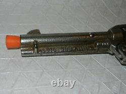 1st Model KILGORE Big Horn Cap Gun, Cast Iron cylinder. HARD TO FIND WHITE GRIPS