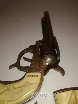 2 American Cast Iron Kilgore Vintage Cap Gun can use parts to make one perfect