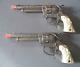 2 Roy Rogers 9 Leslie Henry Cap Guns White Horse Grips 1 Is A Smoker Excellent