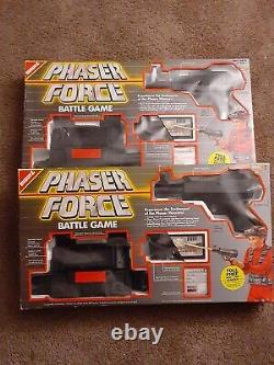 2 Vintage 1986 Buddy L PHASER FORCE Battle Game Phaser Gun Warrior Laser Tag