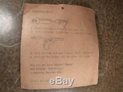 59 Mattel Remington Derringer Shootin' Shell POTSHOT Toy Cap Gun MINT in PACKAGE